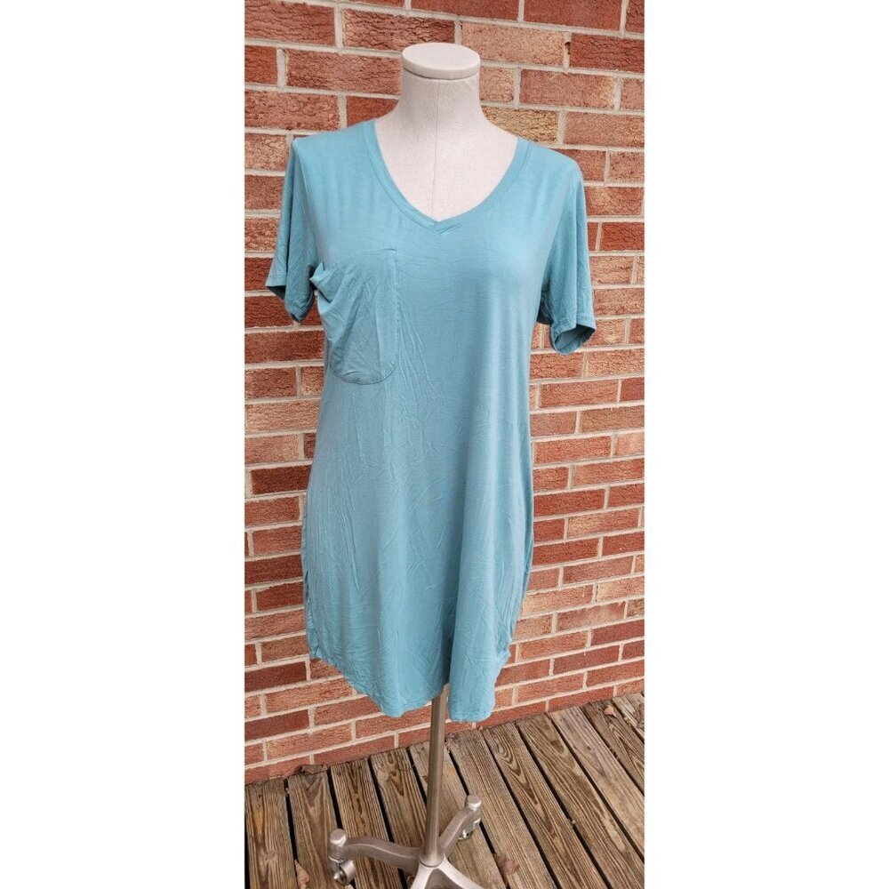 Altar'd State Mini Tee Shirt Dress Women's Size Med New with Tags Green